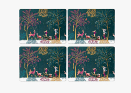 4 Placemats Woodland Tales Sara Miller 40 cm. Pimpernel