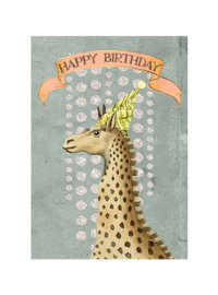 Kaart Birthday Giraffe - Papaya Art