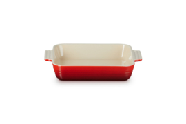 Vierkante Ovenschaal Kersenrood Le Creuset