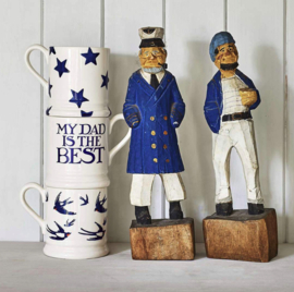 1/2 Pt Mok Blue Star Emma Bridgewater