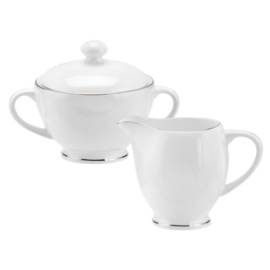 Suiker & Melkstel - Royal Worcester Serendipity Platinum