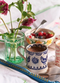 1/2 Pt Mug Blue Hen & Border Mum Emma Bridgewater