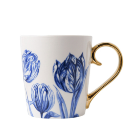 Mok Tulp Goud - Heinen Delfts Blauw