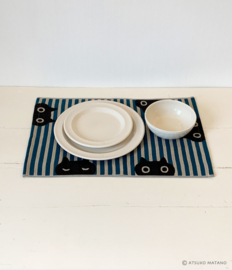 Hand- / Theedoek / Placemat Blauw - Atsuko Matano