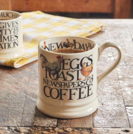 1/2 Pt Mok Rise & Shine Eggs & Toast Emma Bridgewater