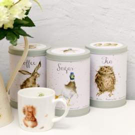 Set Koffie-, Thee- & Suikerblikken Green - Wrendale Designs