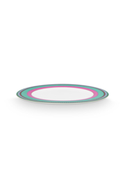 Dinerbord Chique Stripes Pink Green - Pip Studio