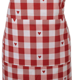 Schort Rood Geruit Clayre & Eef