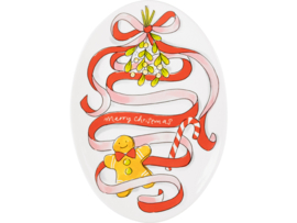 Ovale Schotel Kerst Ribbon Blond Amsterdam