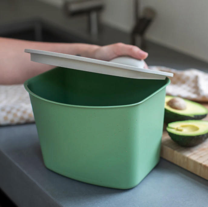 Afvalbak Nature Leaf Green Bibo Koziol