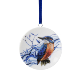 Decoratie IJsvogel - Heinen Delfts Blauw