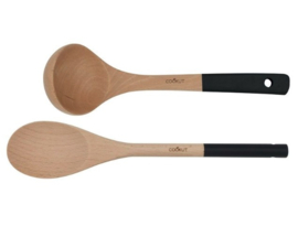 Kooklepel & Soeplepel Graphite Cookut