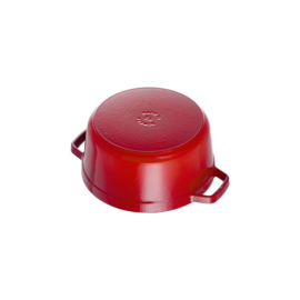 Gietijzeren Braadpan Kersenrood 5,2 l. Staub
