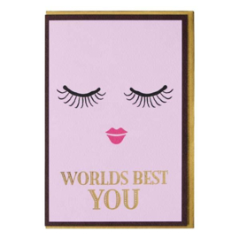Ansichtkaart & Envelop Worlds Best You - Miss Étoile