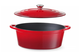 Ovale Braadpan Gietijzer Hendi