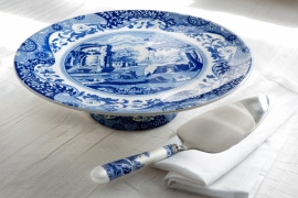 Taartschep - Spode Blue Italian