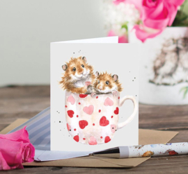 Kaartje Hammy Anniversary Wrendale Designs