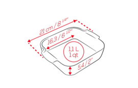 Ovenschaal Saliegroen Appolia 21 cm. Peugeot