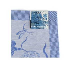 Theedoek Rijksmuseum Delfts Blauw Bird Bunzlau Castle