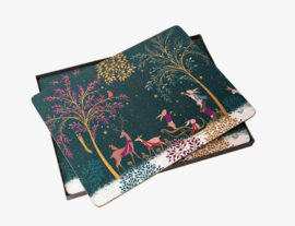 4 Placemats Woodland Tales Sara Miller 40 cm. Pimpernel
