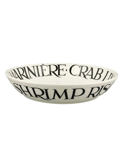 Pastabord/-schaal Crab Black Toast Medium Emma Bridgewater