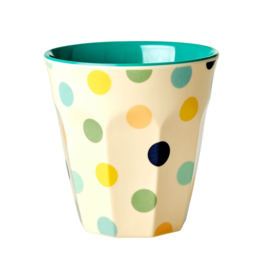 Beker Dots Green Medium - Rice