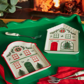 Serveerschotel Village Christmas Tree Spode