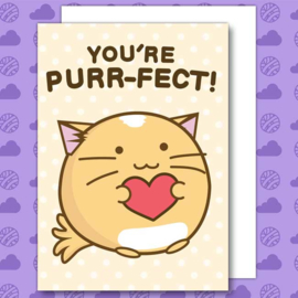 Kaart 'You're Purr-fect' - Fuzzballs