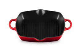Hoge Grillplaat Kersenrood Le Creuset