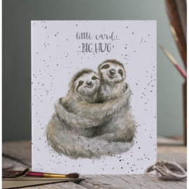 Wenskaart 'Little Card BIG HUG' - Wrendale Designs