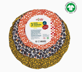 Set Afdekhoezen 20, 25 en 30 cm.