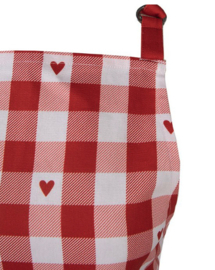 Schort Rood Geruit Clayre & Eef