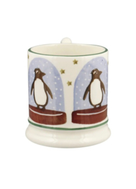 1/2 Pt Mok Penguin Snow Globe Emma Bridgewater