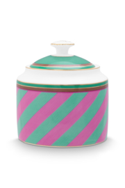 Suikerpot Chique Stripes Pink Green - Pip Studio