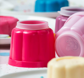 Puddingvormpjes met Deksel Peppa Pig Dr. Oetker