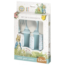 3-delige Kinderbestekset Peter Rabbit - Petit Jour Paris