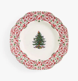 Ontbijtbord Yuletide Christmas Tree Spode