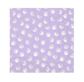 Cocktail Servetten Piggy Dots Lavender Ihr