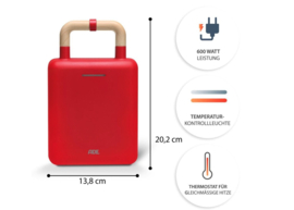 Wafel- & Tosti-ijzer Rood ADE