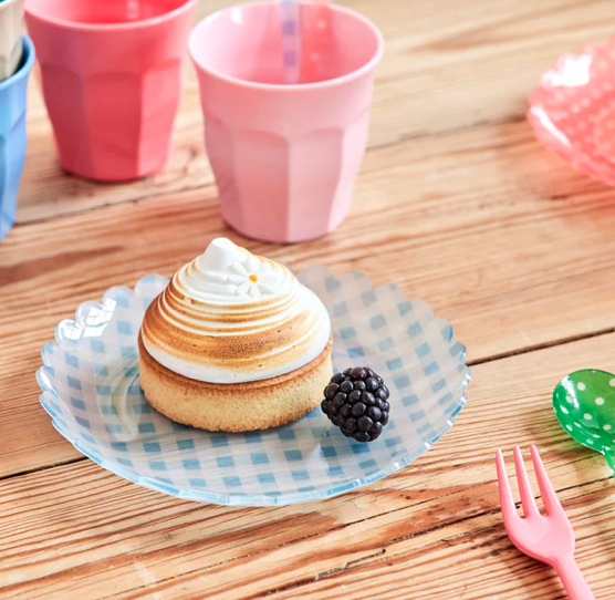 Gebaksbord Soft Blue Rice