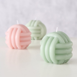 Kaars Knoop Pastel - Boltze