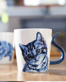 Mok Kattenstaart Vriendelijk Heinen Delfts Blauw