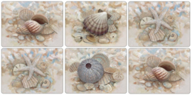 6 Placemats (30,5 cm.) - Pimpernel Beach Prize