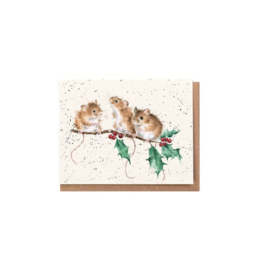 Kaartje 'Christmas Mice' - Wrendale Designs