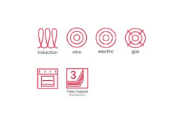 Lage Pan Triply Natural 24 cm. Ibili