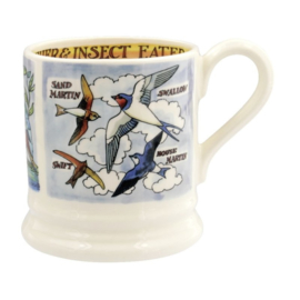 1/2 Pt Mug 'Kingfisher & Insect Eaters' - Emma Bridgewater