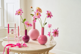 Metalen Vaas Bright Pink 26 cm. Pip Studio