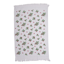 Gastendoekje Holly Christmas - Clayre & Eef