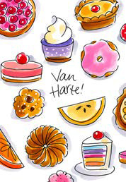 Wenskaart Van Harte Sweety! Blond Amsterdam