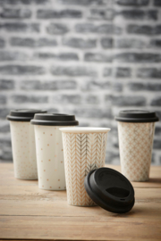 Travel Mug Gold Dots - Sema Design